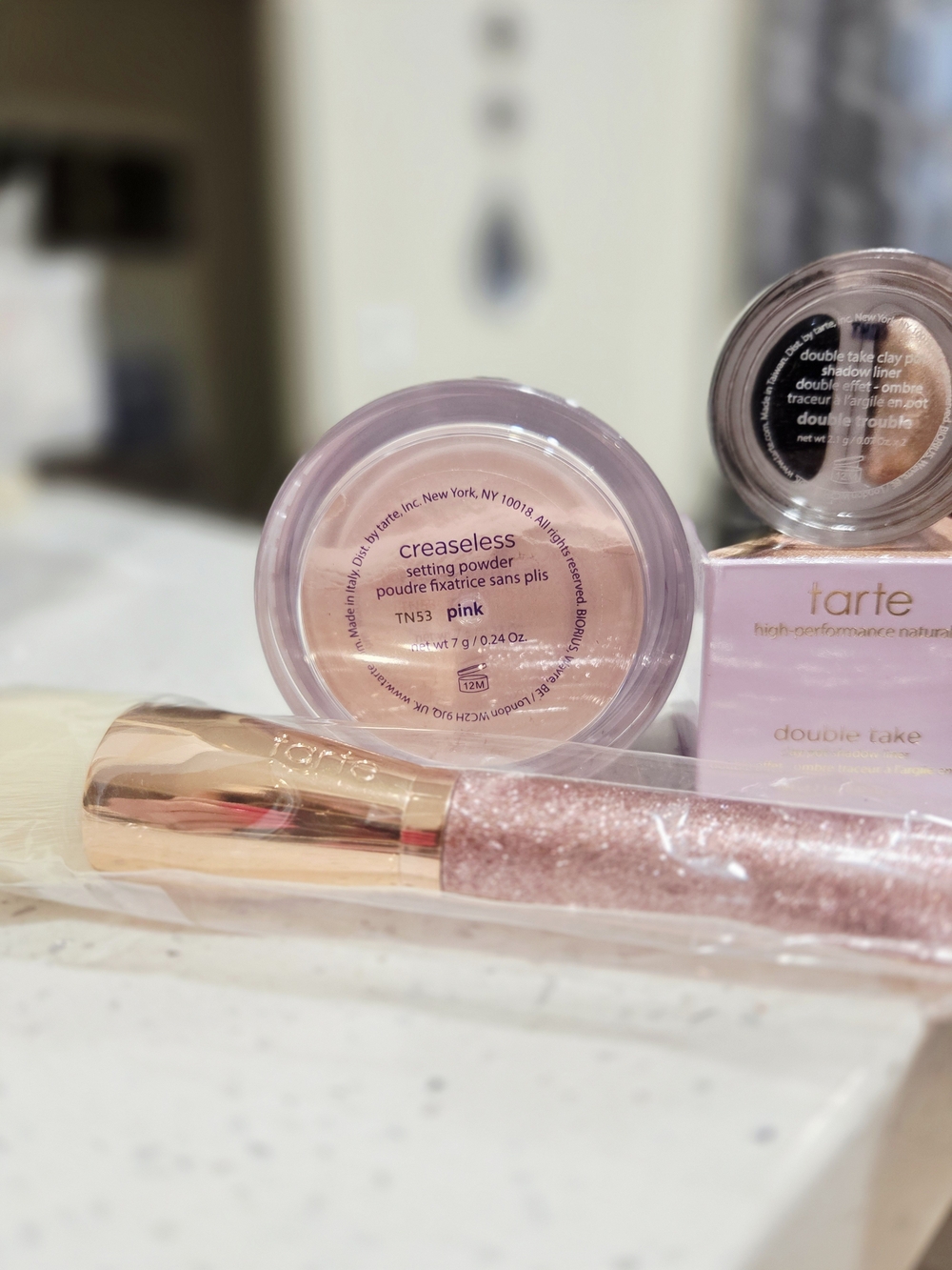 tarte Double Take Setting Powder/Eyeliner & Brush Bundle - Picture 3 of 3